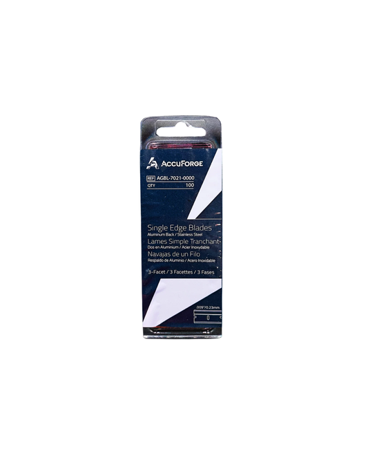 Accutec Pro 1” Single Edge Stainless Steel Blades